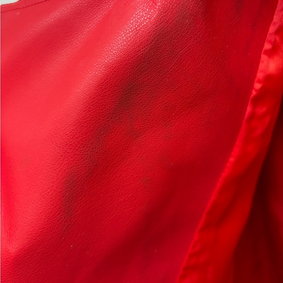 J Society Moto Jacket Women’s size M Full Zip Red Stained on Back see pictures - Picture 10 of 15